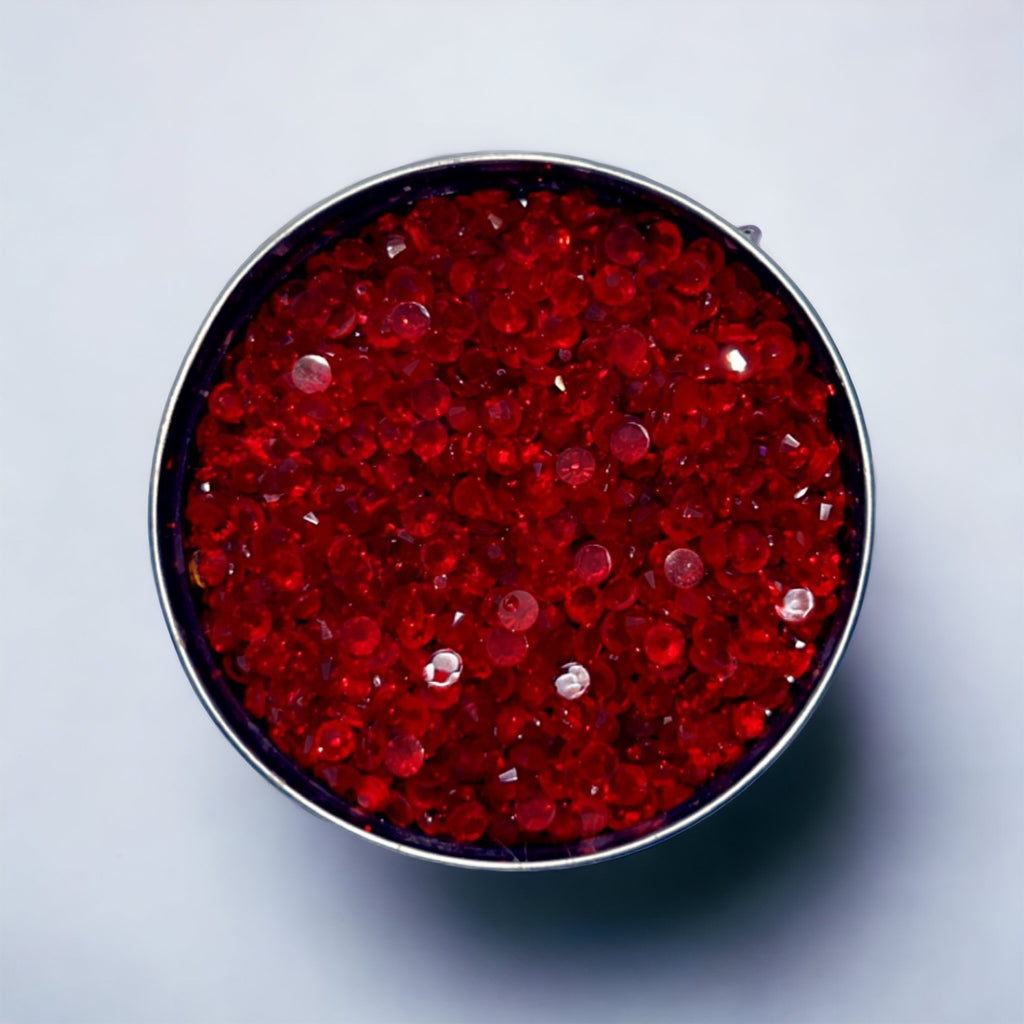 ❤️ MEDIUM SIAM TRANSPARENT GLASS RHINESTONES – 20mm ❤️