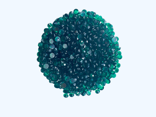 EMERALD TRANSPARENT GLASS RHINESTONES – 20mm 💚