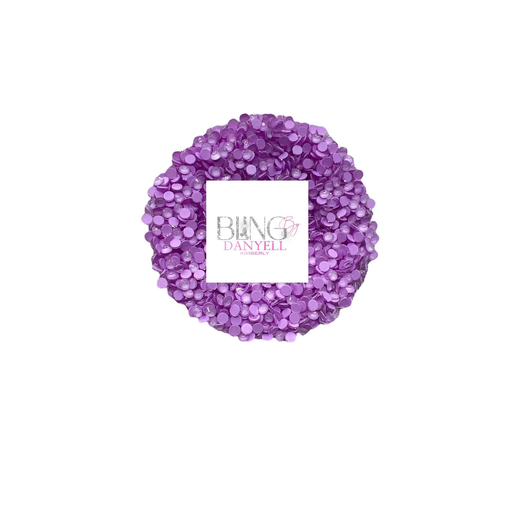 💜NEON AMETHYSTY FLAT BACK GLASS RHINESTONES 💜