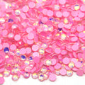 ✨🤍 LUMINOUS OPAL Pink CRYSTAL NON-HOTFIX GLASS FLATBACK RHINESTONES 🤍✨