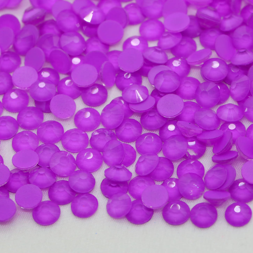 💜NEON AMETHYSTY FLAT BACK GLASS RHINESTONES 💜
