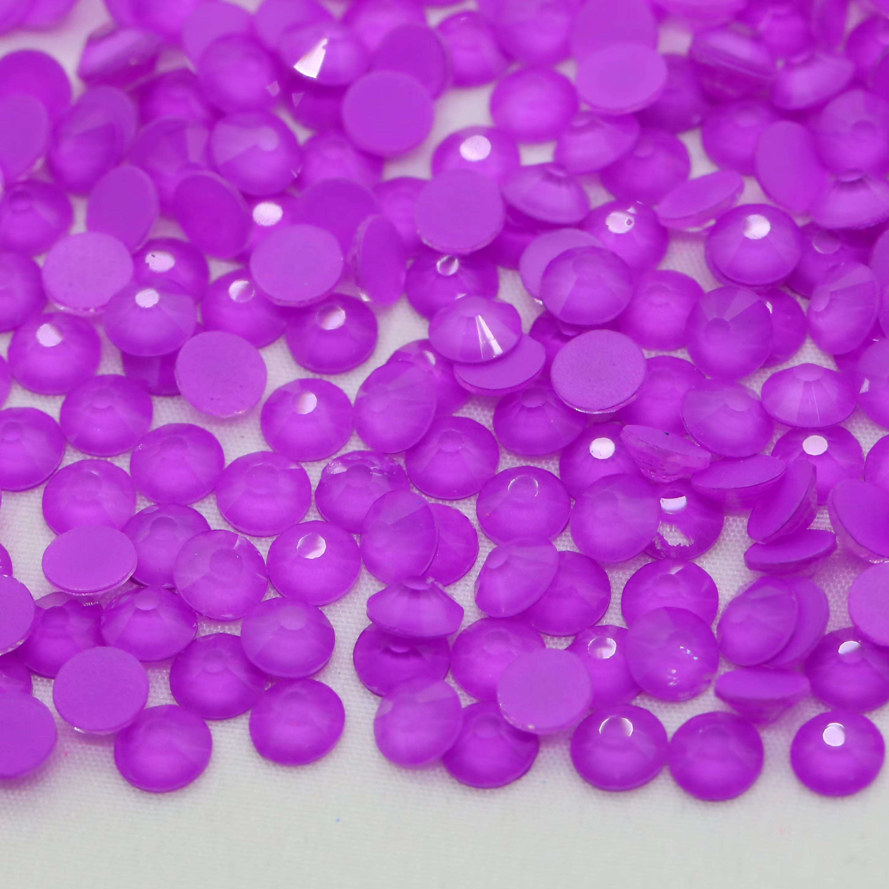 💜NEON AMETHYSTY FLAT BACK GLASS RHINESTONES 💜