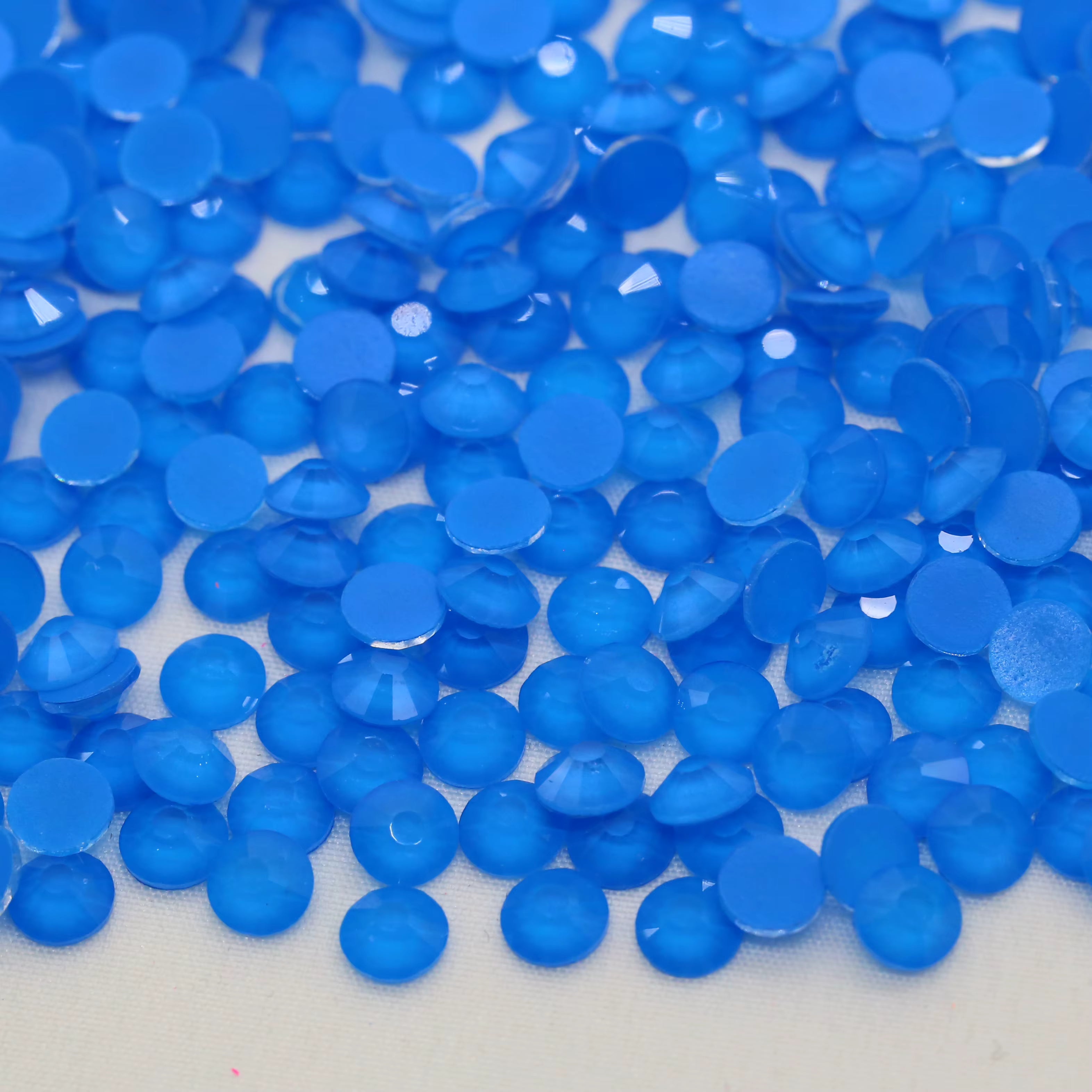 ✨💎 NEON AQUA FLAT BACK GLASS RHINESTONES 💎✨
