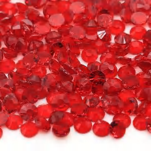 ❤️ MEDIUM SIAM TRANSPARENT GLASS RHINESTONES – 20mm ❤️