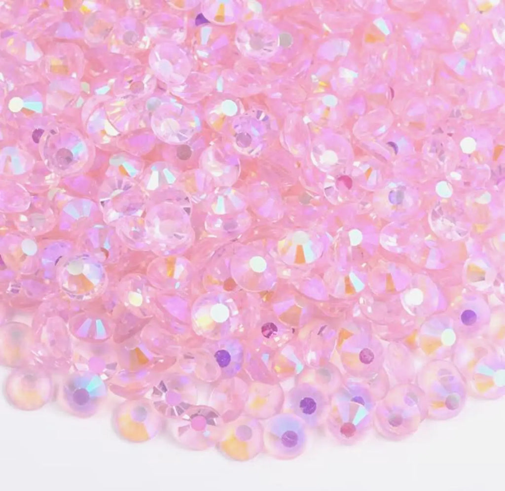 💗PINK AB TRANSPARENT GLASS RHINESTONES – 20mm 💗