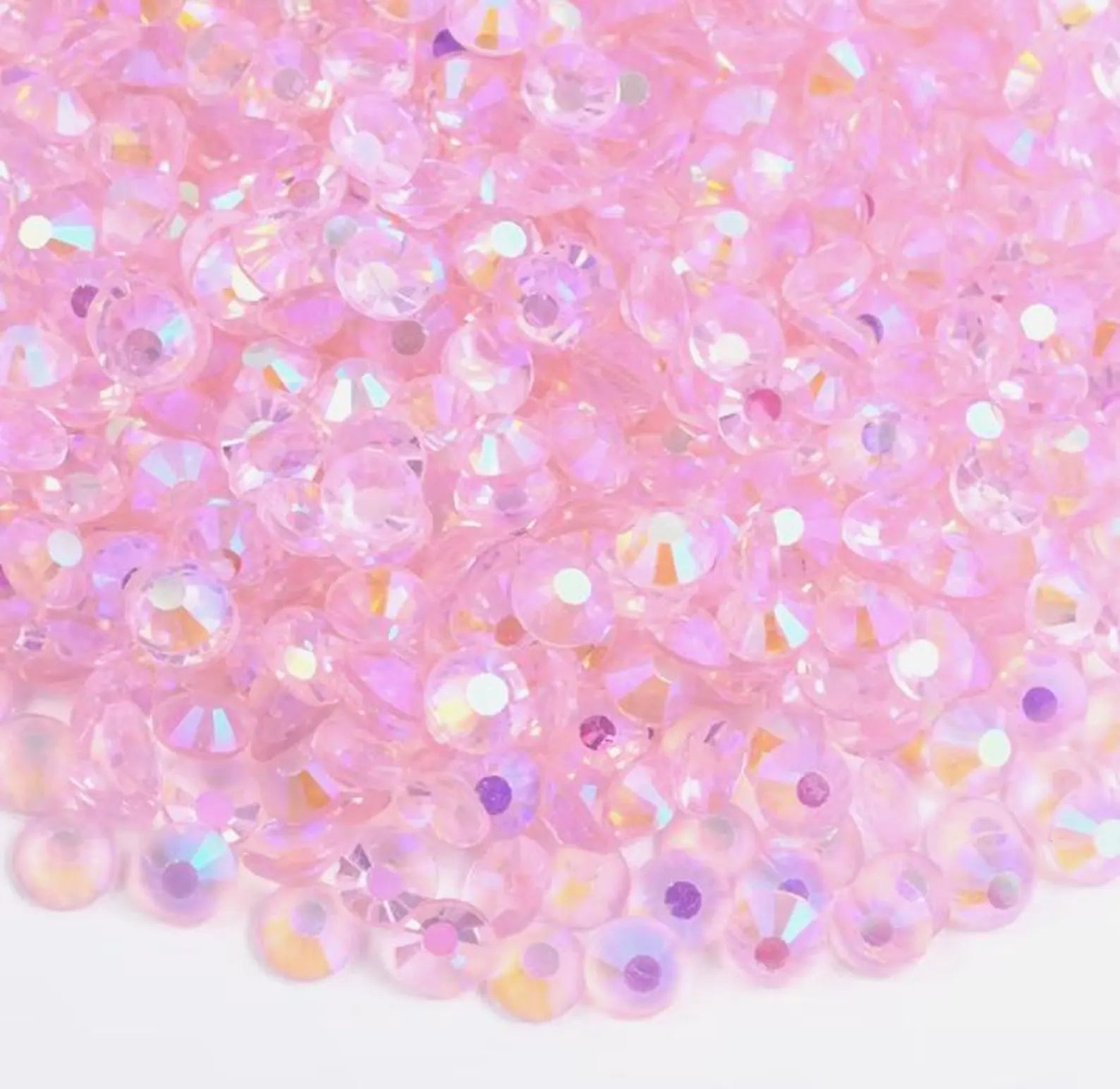 💗PINK AB TRANSPARENT GLASS RHINESTONES – 20mm 💗