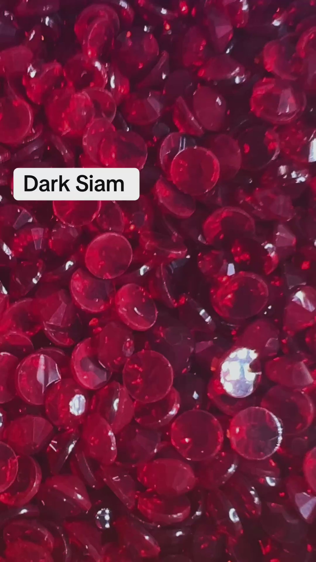 ❤️ MEDIUM SIAM TRANSPARENT GLASS RHINESTONES – 20mm ❤️