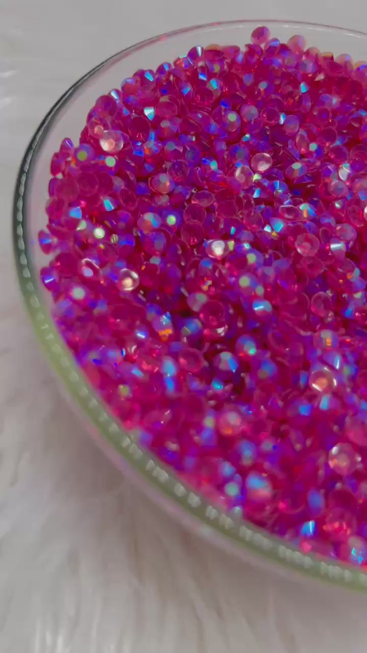 ❤️ LIGHT SIAM AB TRANSPARENT GLASS RHINESTONES ❤️