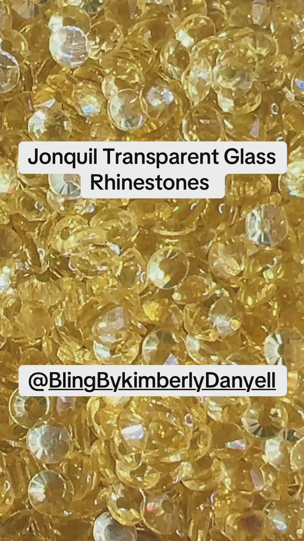 🌼 JONQUIL TRANSPARENT GLASS RHINESTONES – 20mm 🌼